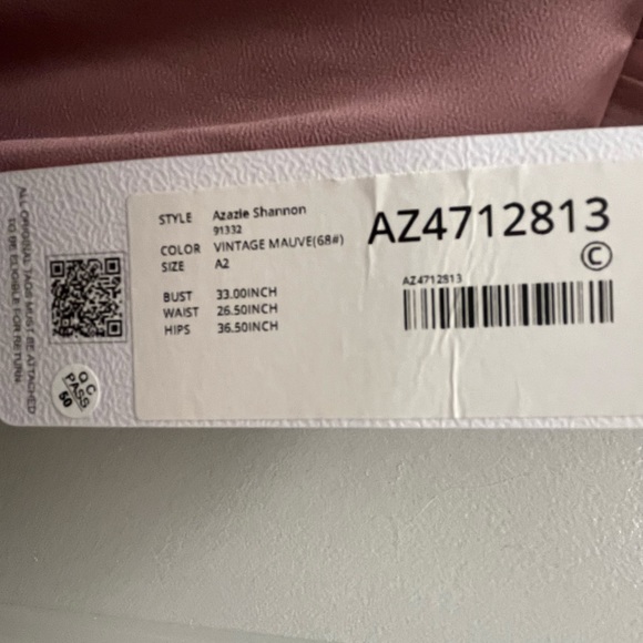 Azazie Shannon Dress in Vintage Mauve - Picture 11 of 14